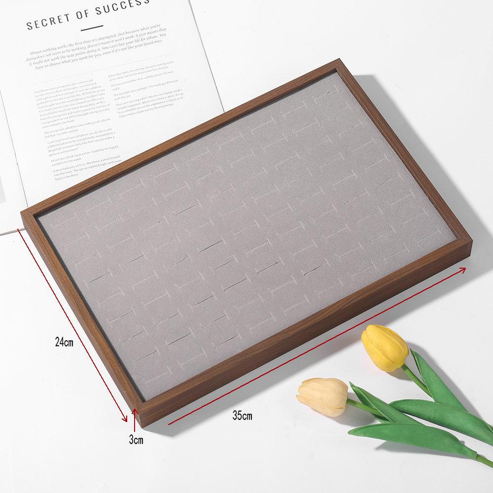 Rosewood Jewelry Box & Display Tray for Earrings and Necklaces