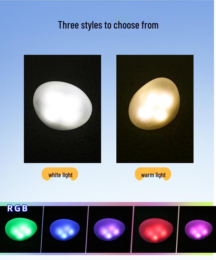 Solar Pebble Lights: Waterproof Outdoor Luminous Stones for Garden and Lawn Landscaping