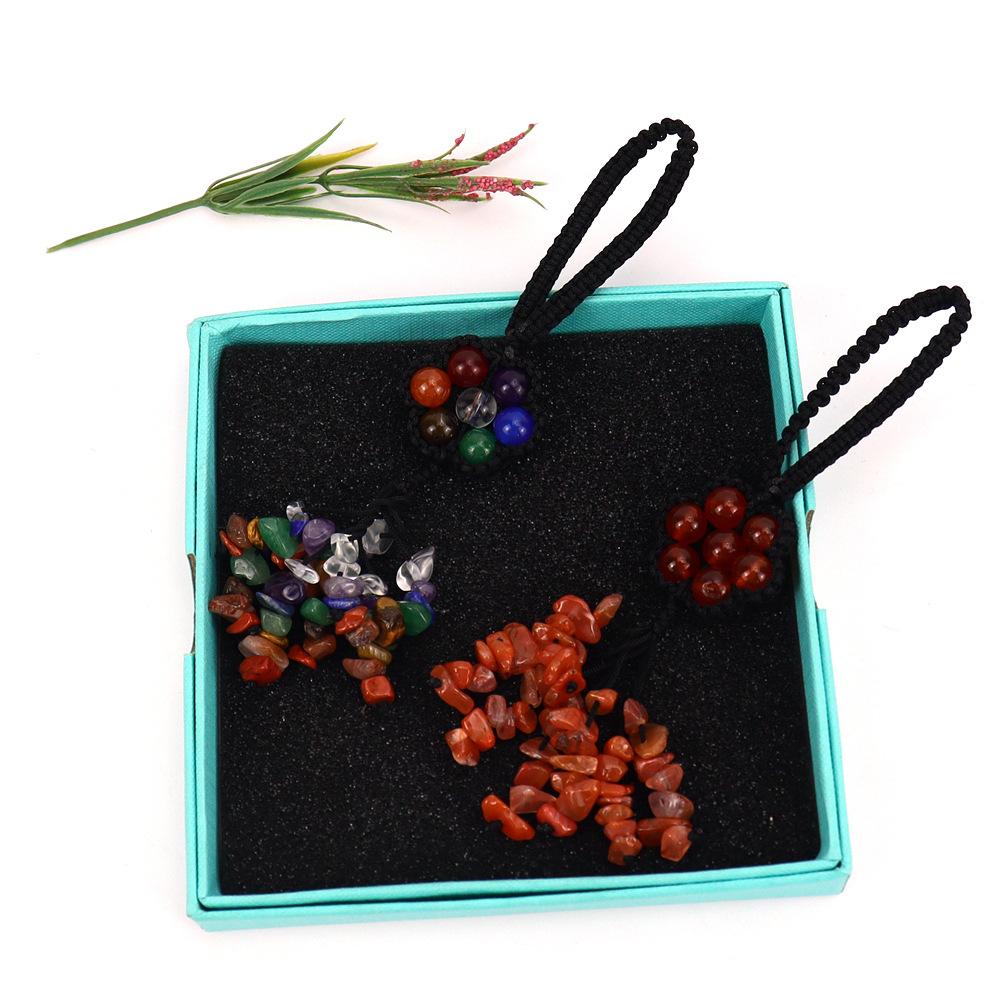 Hand-Woven Crystal Colorful Bead Pendant Keychain Bag Pendant Car Pendant G69