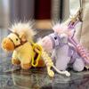 Pony Pendant Keychain 2026 Year of The Horse Plush Keyring Colorful Pony Doll Small Pony Bag Charm Gift for Kids