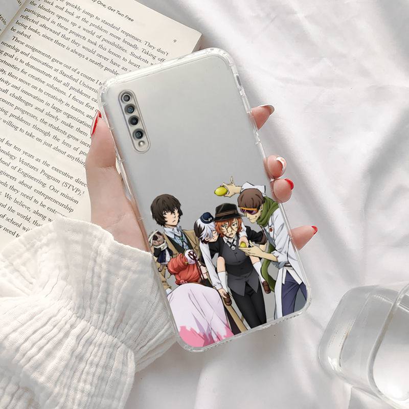 Bungou Stray Dogs Dazai Osamu Anime Phone Case Transparent for Xiaomi Redmi Note X F Poco 10 11 9 7 8 3 I T S Pro Cover Shell