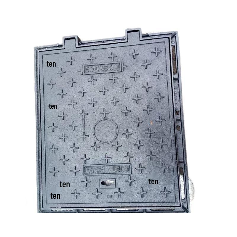 Ductile Iron Square Manhole Cover 500x500 D400 Heavy-Duty Cast Iron