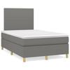 3142162 vidaXL Divan Bed with Mattress Dark Grey 120x200cm Fabric
