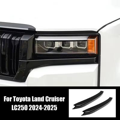 For Toyota Land Cruiser LC250 Front Bumper With 24-25 Style New Prado Headlight Eyebrow Decorative Accessories