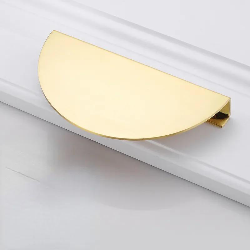 Retro měděné kulaté držadlo Půlkruhová skříň Knihovna Skříň Kliky dveří a knoflíky Zásuvka skříně Černá Stříbrná Mosaz