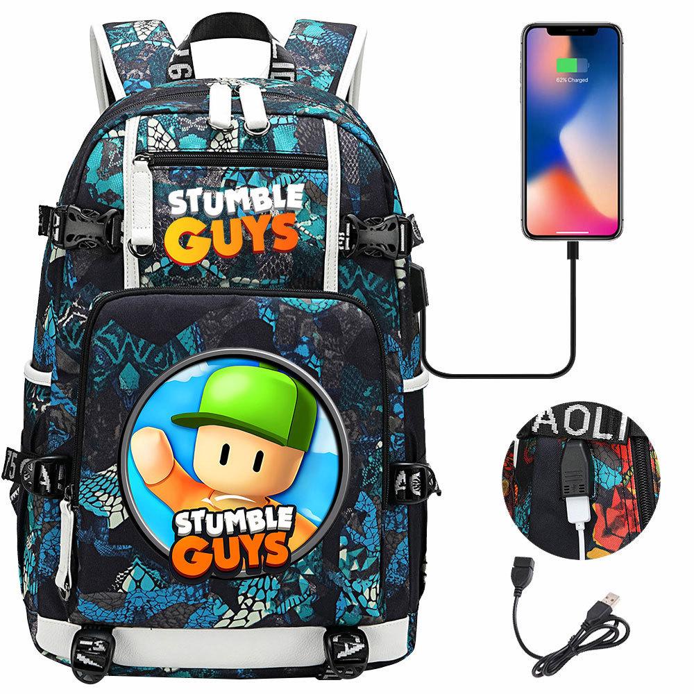 Game Merchandise Collision Party Usb Print Teen Middle School Schoolbag Men and Women Leisure Travel Backpack