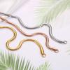 Unisex Snake Chain Women Necklace Choker Stainless Steel Clavicle Rose Gold Color Chain Necklace For Women Jewelry