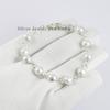 Natural Fresh Water Pearl Bracelet, 925 Sterling Silver Bracelet, Handmade Bezel Bracelet, Round Pearl Bracelet, Gift for Daughter