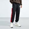 Anta Lifestyle Series Letter Splicing Mid-Rise Tapered Knit Sports Pants Men bottoms Basic-Black 152338501-2