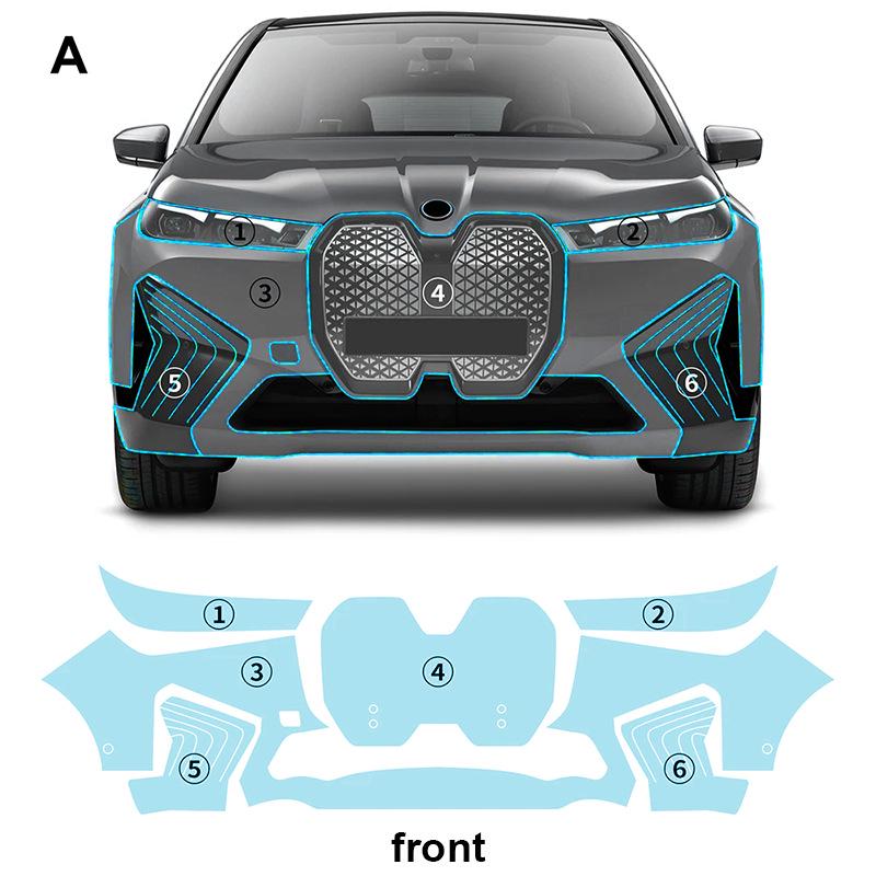 BMW iX I20 TPU Invisible Paint Protection Film - Anti-Scratch & Brightening.
