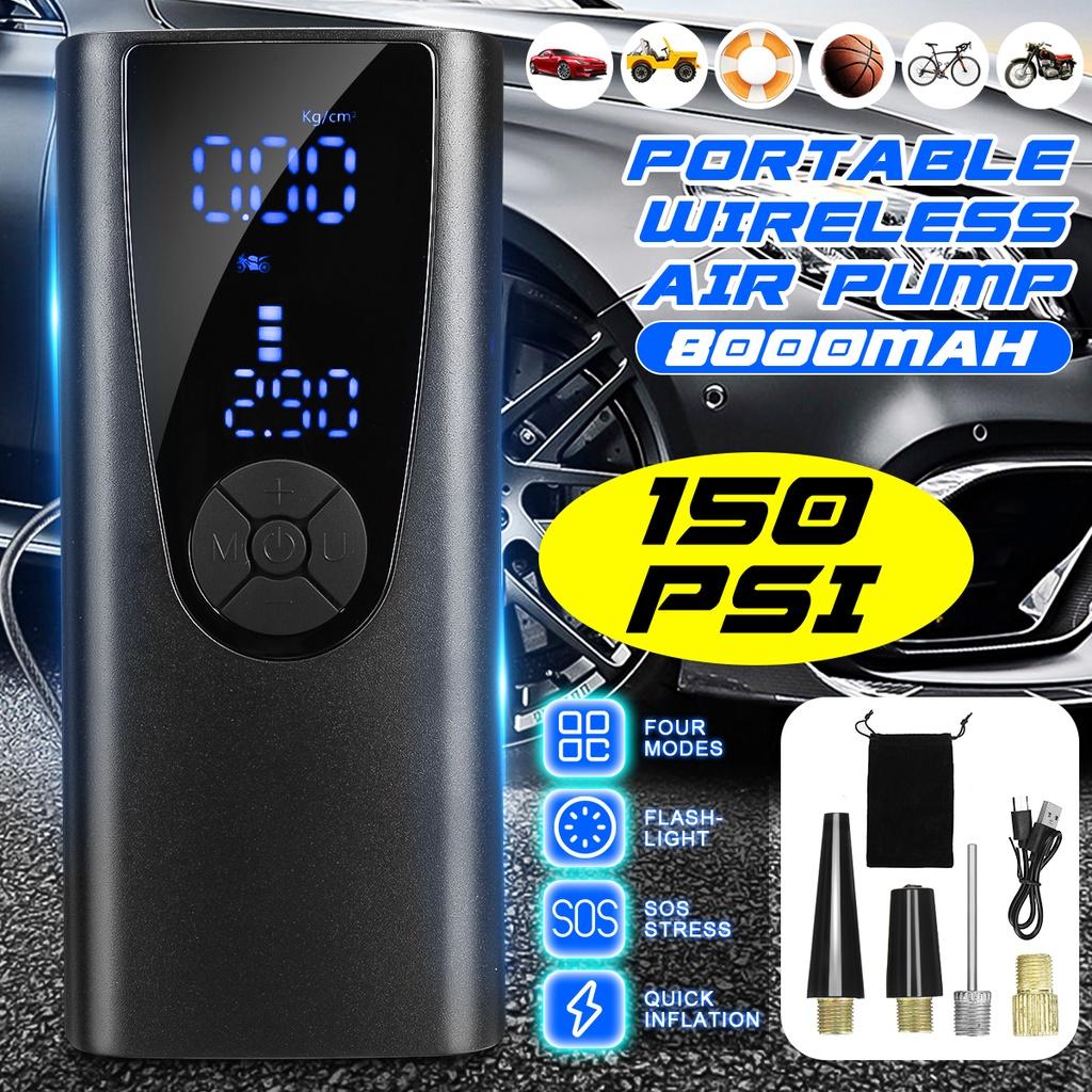5V 22-60W Mini Portable Car Air Pump High Pressure Digital Inflator Wireless Car Air Compressor For Car Bicycle Motor Tyre Ball