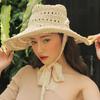 Women's Summer Wide Brim French Vintage Sun Hat, Foldable Beach Hat, Versatile Straw Hat