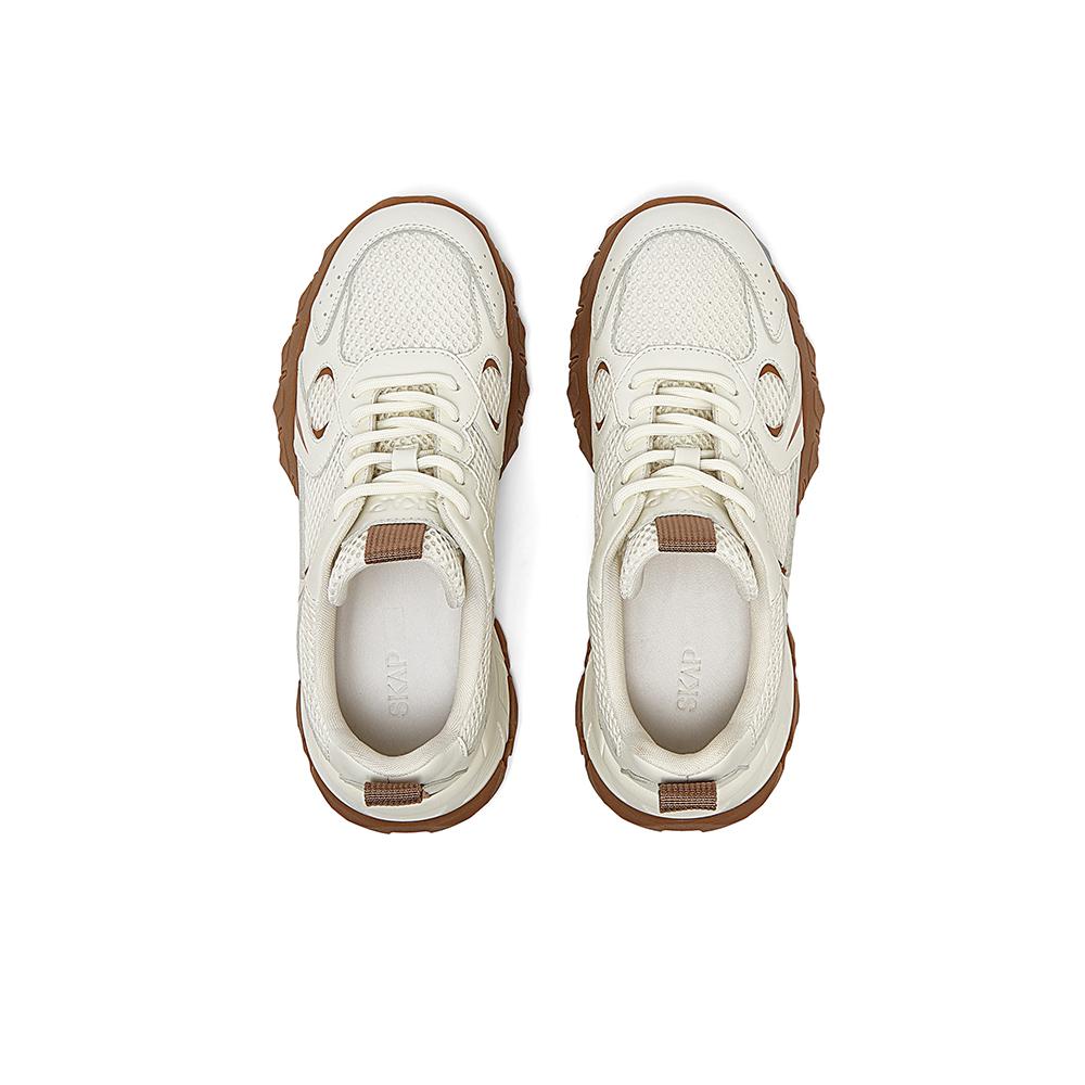 SKAP Shengjiabu 2024 Autumn New Travel Outdoor Color Contrasting Comfortable Thick Bottom Women's Sports Dad Shoes