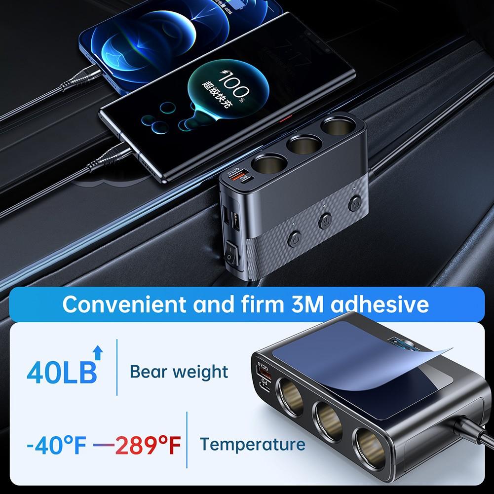 Chargeur de voiture USB 128 W 12 V-24 V 3,6 A 5 V pour appareils électroniques