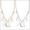 Star Moon Tassel Pendant Necklace - Inlaid Diamond Choker Clavicle Chain