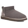 UGG Classic Ultra Mini Shine Sheepskin Warm Durable Comfortable Ankle Snow Boots Women boots Charcoal 1123634-CHRC