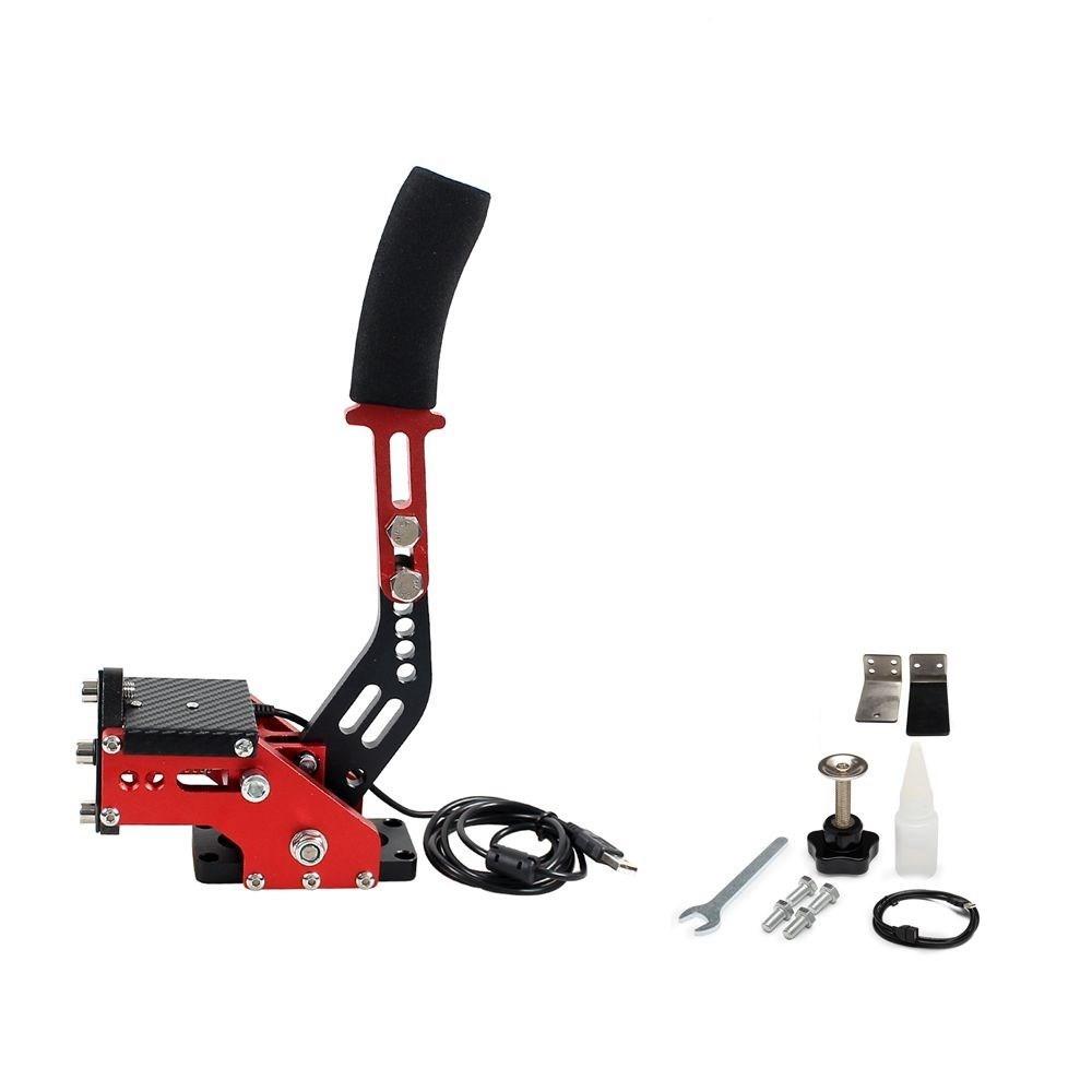 SIM de freno de mano USB para juegos de carreras de PC G25/27/29 T300 T500 Fanatecosw Dirt Rally, sistema de freno de mano rojo, negro y azul HB-1009