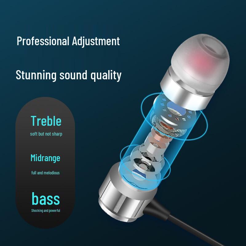 Newmine JK12 Metal In-ear Wired Earphones with Mic