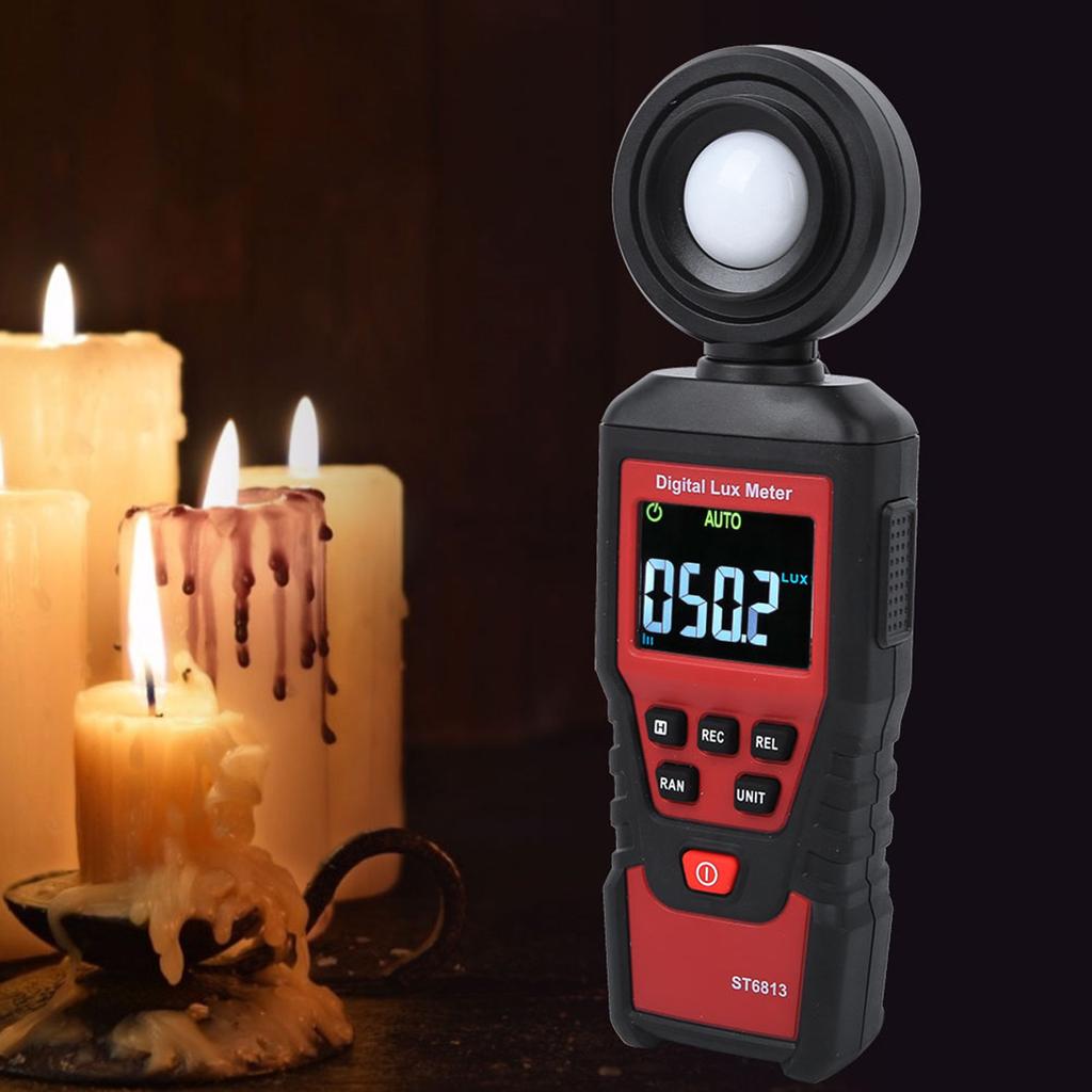 ST6813 Portable Digital LCD Light Illuminance Meter Photometer Illuminometer Instrument 1 100000