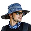 Summer UPF50+ Sun Hats For Women Men Camouflage Bucket Hat Breathable Mesh Hiking Fishing Hat Outdoor Male Beach Boonie Cap