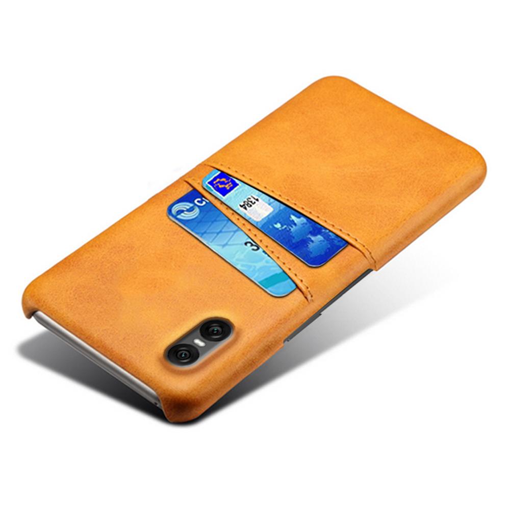 Pro pouzdro Sony Xperia 10 VII Dva sloty na karty PU kůže+Tvrdý PC kryt na telefon