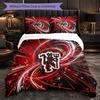 Manchester United Pattern 3 Pieces Bedding Set Soft Microfiber Duvet Cover with Pillow Cases for Bedroom
