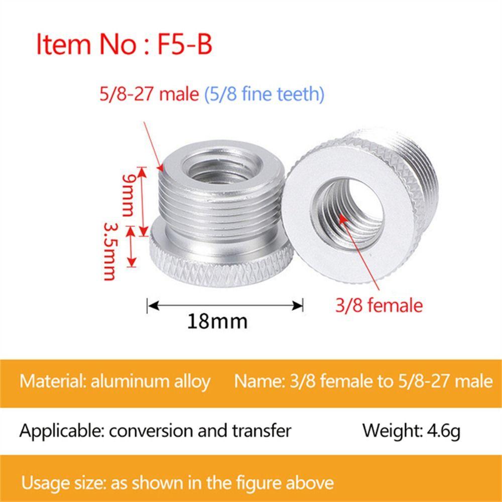 Aluminum Zinc Zinc Alloy Microphone Conversion Screws Female to Male Microphone Stand Screws  Photo Studio