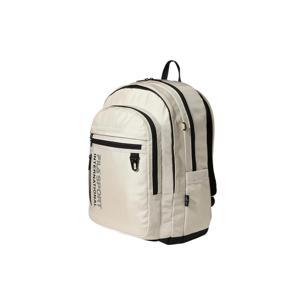 New FILA Nylon Backpack Regular Unisex Ecru FS3BPF5002X-CRM