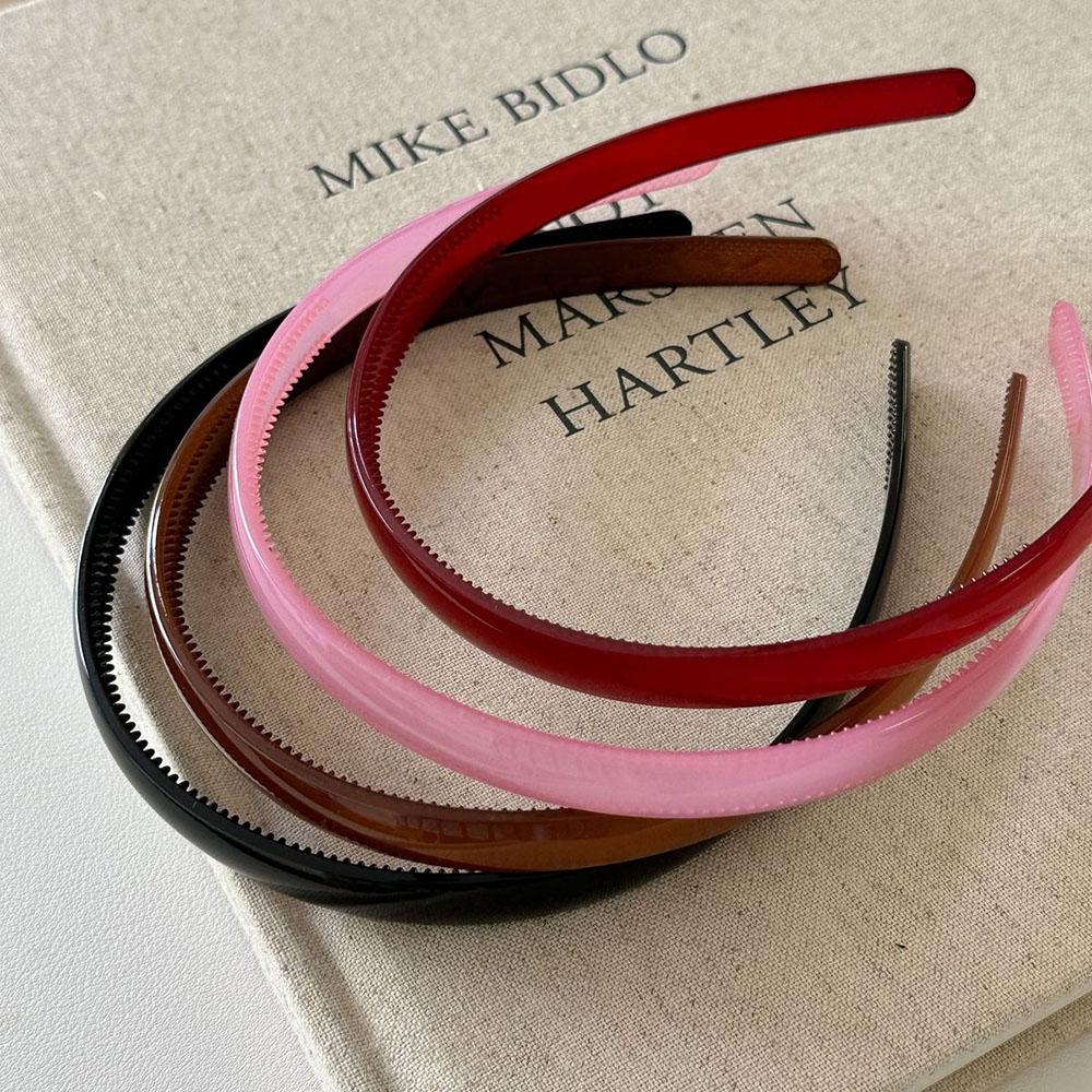 2pc Cute Korean Colorful Solid Hairband Women Headband Girls Hoop for Daily Holiday Party Headwear Washface Hair Accessories