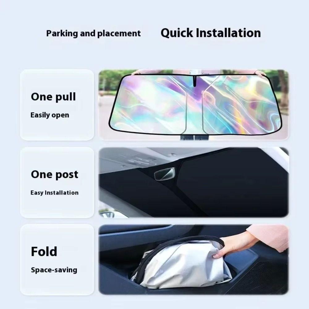Foldable Car Windshield Sunshade Reflective Car Sun Visor Cover  Auto Accessories