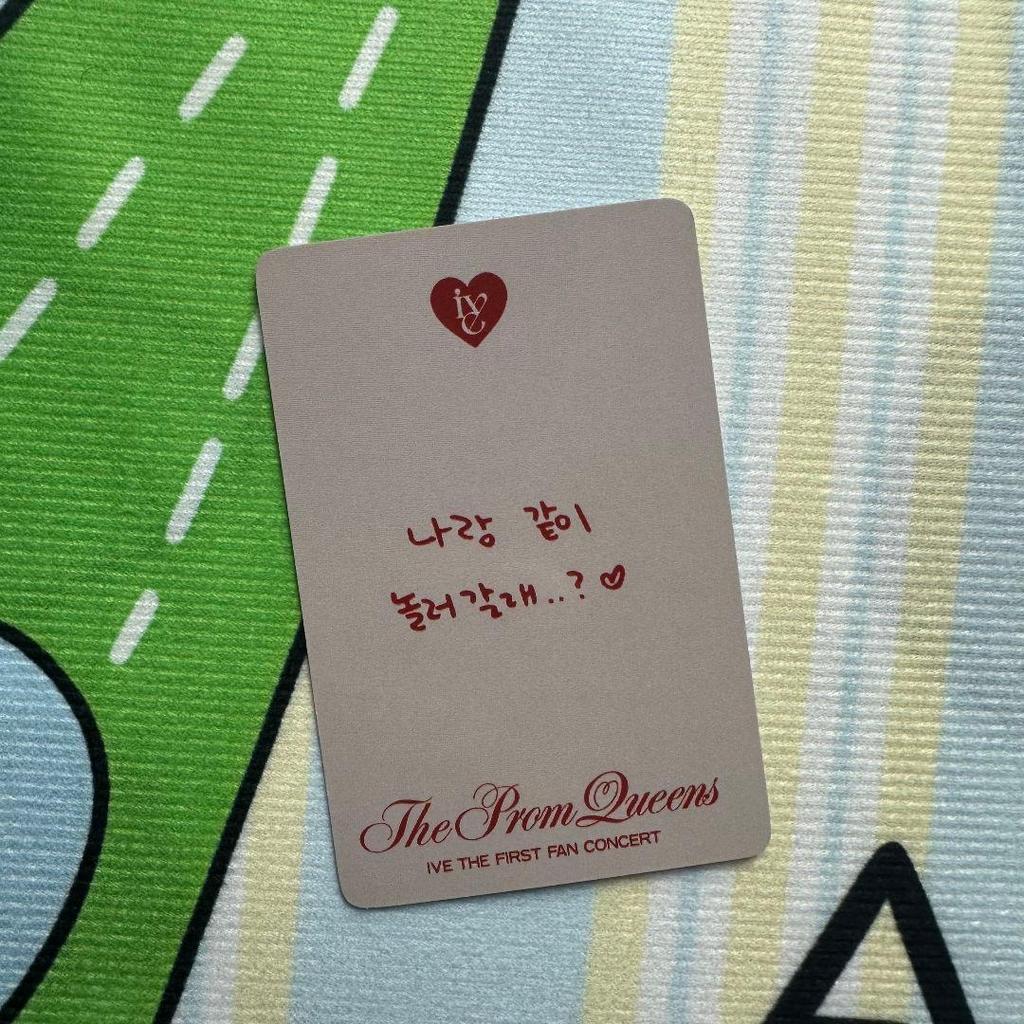 [USED] IVE 1st Generation The Prom Yujin Queens DIVE Trading Card Idol
