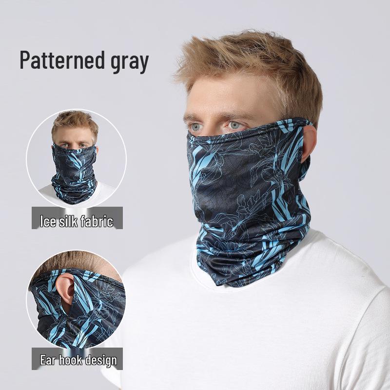 Sommer Eis Seide Nackenwärmer Stirnband für Radfahren und Outdoor-Sport