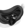 Silicone VR Face Cover with Anti-Leakage Nose Pad VR Silicone Mask Cover Protective Eye Pad for Meta Quest 3S VR Accessories