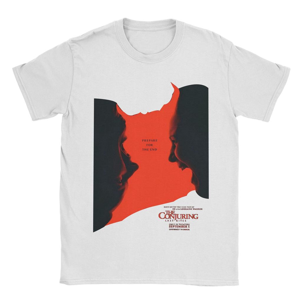 The Conjuring Movie   T-Shirt Men  Vintage Pure Cotton Tees Round Neck Short Sleeve T Shirt New Arrival Clothing