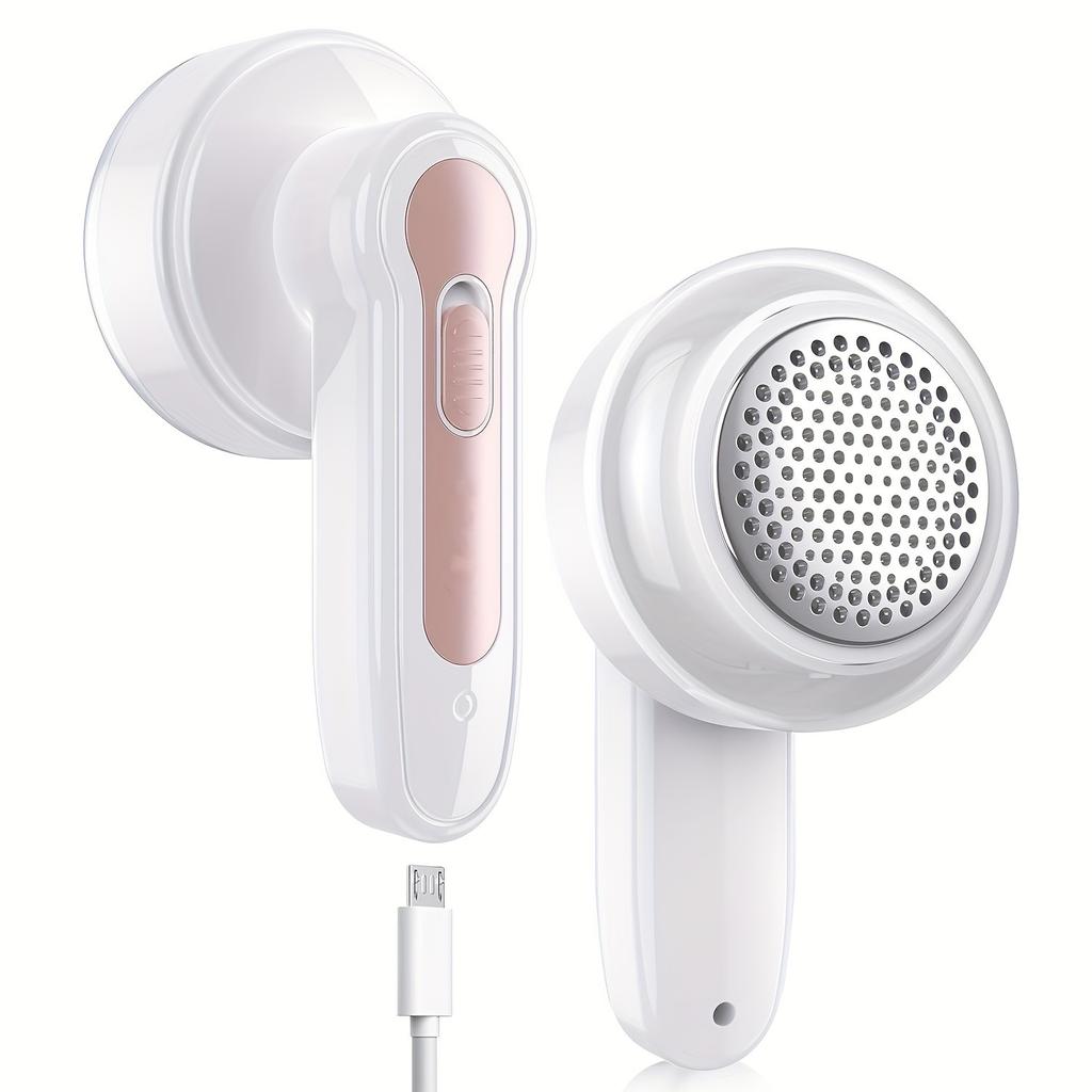 USB Rechargeable Electric Lint Remover - Fabric Shaver with One More Blade - Portable Fuzz Remover, Pilling Remover, Hairball Trimmer for Clothes