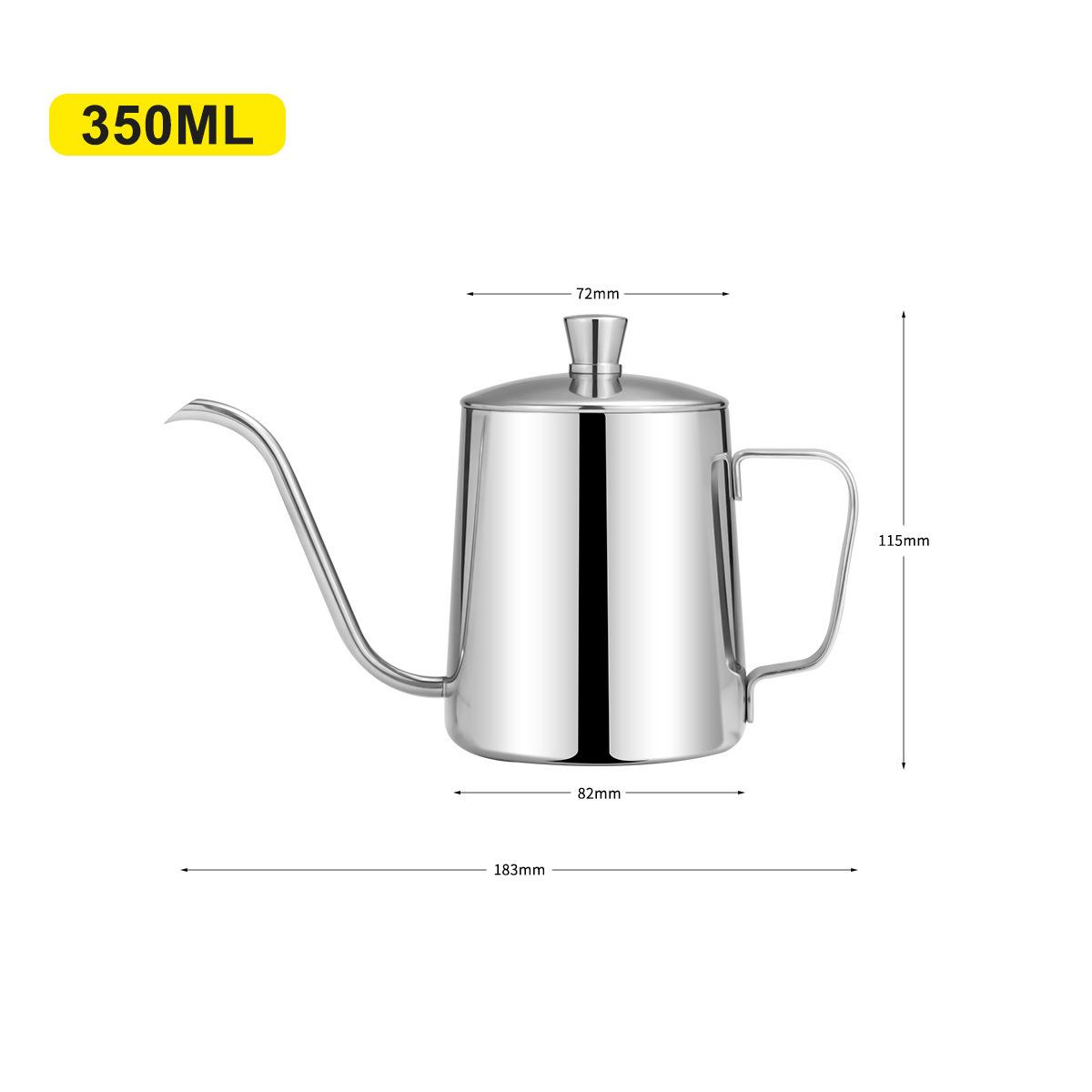 

Чайник для кофе и чая с антипригарным покрытием из пищевой нержавеющей стали с гибким горлом и тонким горлом