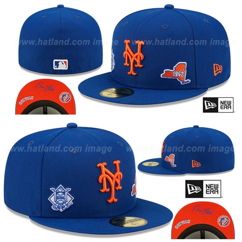 Kšiltovka New York Mets, Uzavřená čepice, Baseballová čepice, Sluneční kšilt, Vyšívaná čepice, Vícebarevná