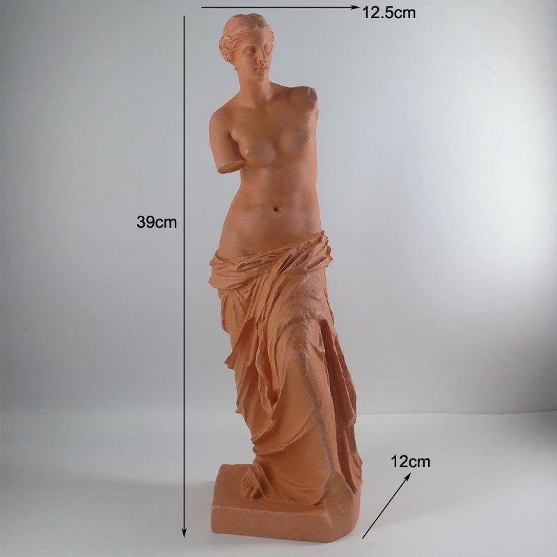 European Broken Arms Venus Plaster Statue Resin Decoration Home Room Table Sculpture Ornaments Study Office Desk Figurine Crafts