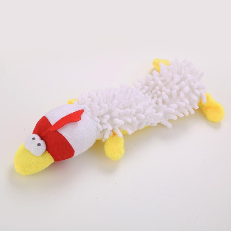 New Durable Pet Dog Plush Toy for Small Breeds - Animal Shape Squeaky Chew Cleaning Toy for Chihuahua Yorkshire Bichon Puppies