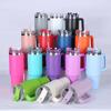 Customizable 20oz 30oz 40oz Stainless Steel Tumbler with Straw H2.0 Flowstate Insulation Ergonomic Handle Coffee Mug Design