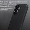 Metal Camera Protection Leather Phone Case For Samsung Galaxy S25 S24 S23 S21 FE S22 Ultra S25 Plus Silicone Edges Back Cover