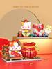New Year Gifts Lovely Cartoon Micro Diamond Block Fortune Lucky Cat Building Bricks Pen Container Nanobrick Education Toys