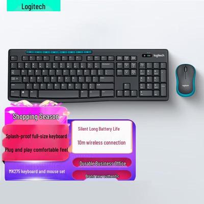 Logitech MK275 Wireless Full-Size Silent Keyboard and Mouse Combo