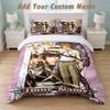 Bedding Set 1 Duvet Cover 2 Pillowcases Death Note Print Soft Bed Linen Bedroom Decor