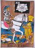 Indian Consigners Tarot Cards Tapestry Black & White The Sun Small Cotton Posters Medieval Europe (100 CM x 75 CM) (The Sun B/W)