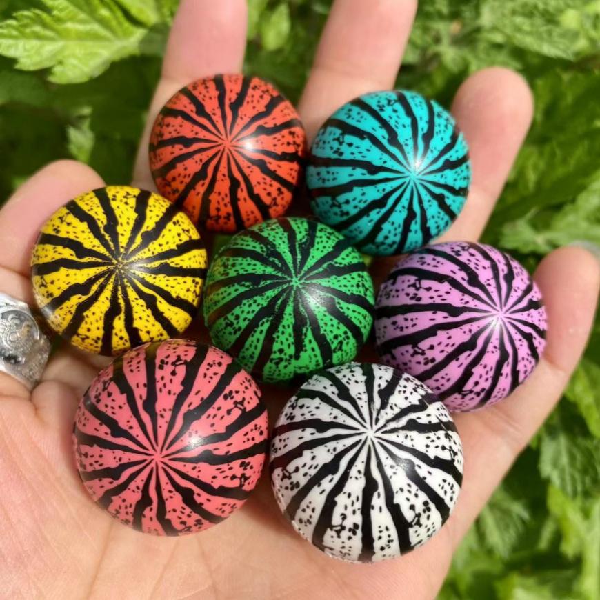 Elastic Cartoon Rubber Bouncing Balls, Extra Large, 50-Pack for Capsule Toy Machines