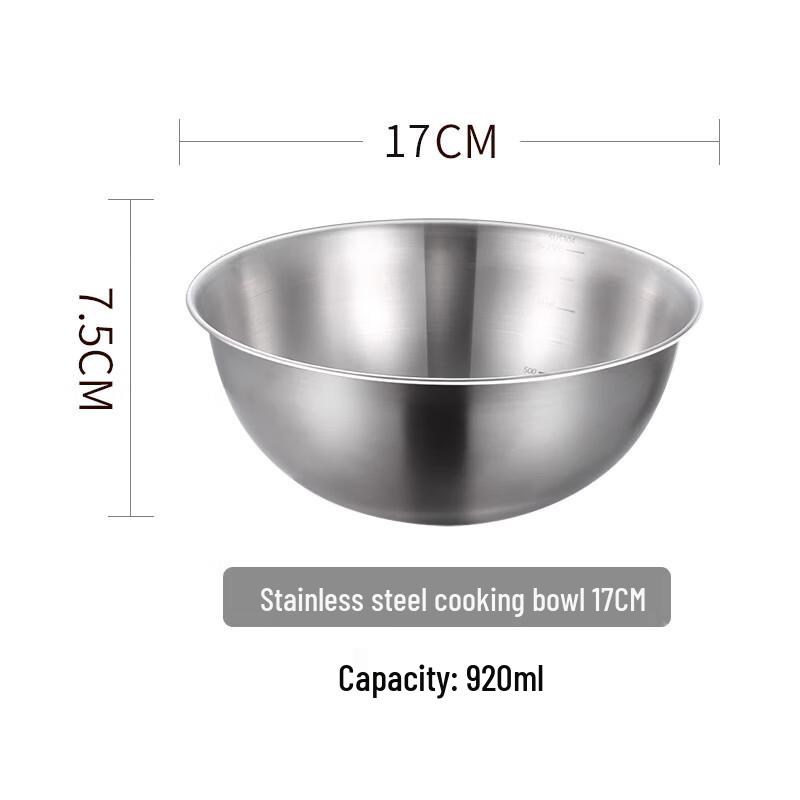 304 Food-Grade Stainless Steel Mixing Bowl