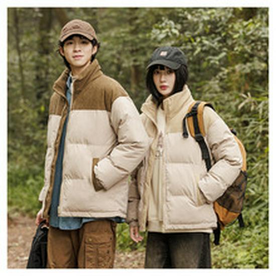 Herren Winter 2024 Slim Fit Baumwolljacke mit abnehmbarer Kapuze - Koreanischer Stil Trendige Gerippte Oberbekleidung