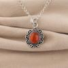 Natural Carnelian Gemstone 925 Sterling Silver Jewelry Handmade Pendant 1.37" Engagement Jewelry CP-40-30