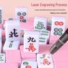 Portable Mini Mahjong Set - Compact Travel and Dorm Use